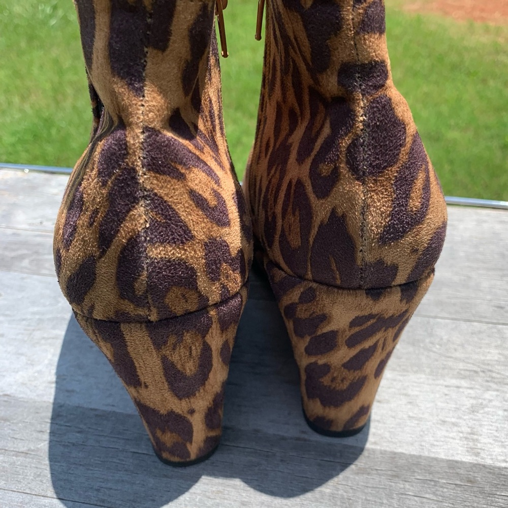 Rampage leopard ankle boot
